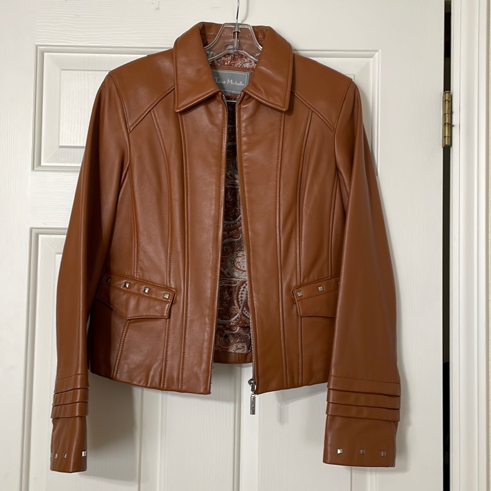 Cognac Leather Jacket